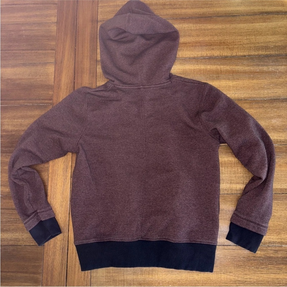 Under Armour Threadborne Women’s PullOver Hoodie Sweatshirt Medium Burgundy - Picture 11 of 14